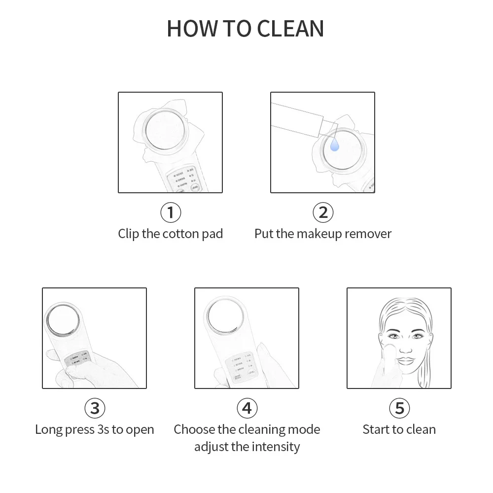 Устройство для очищения лица омоложения Infusing инструмент красоты удаления угрей