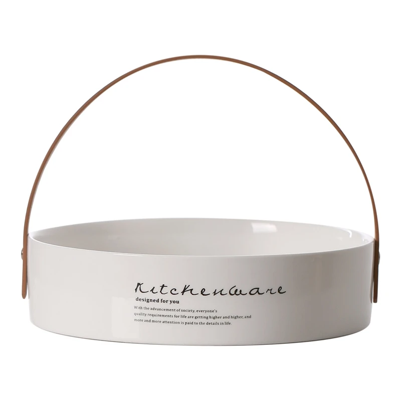 Уникальная Изысканная баночка для хранения в скандинавском стиле с кожаной