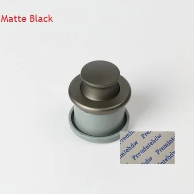 Matte Black 4 шт./лот круглая кнопочная ручка для RV мотора для домашнего шкафа ящика шкафа караван античная бронза, золото матовый черный скрытый - Цвет: Matte Black