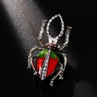 new rhinestone retro insect brooch ladies large insect brooch pin fashion dress jewelry accessories