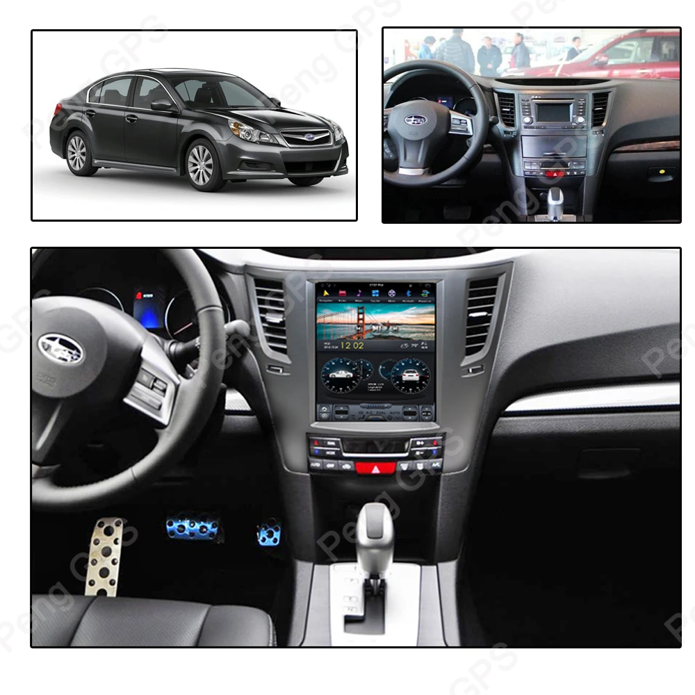 Android 9 0 Tesla стиль для Subaru Legacy Outback 2009 2014 автомобильный стерео GPS навигация