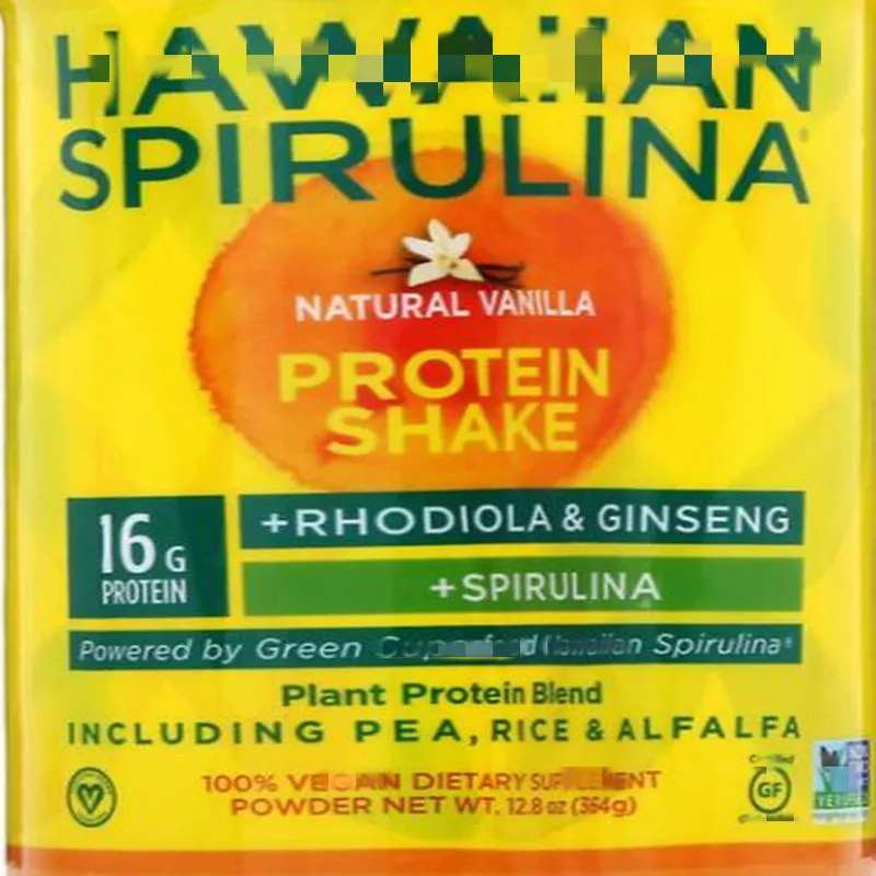 

Гавайская Спирулина, белковый Шейк, натуральная ваниль, растительная Белковая смесь, 12,8 унций (364 г)