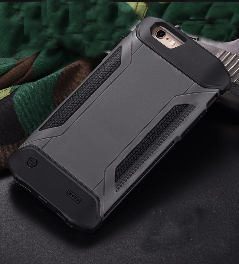 Тонкий Силиконовый противоударный чехол для зарядного устройства для iPhone X XS резервного питания чехол для iPhone6 6S 7 8 Plus зарядка задняя крышка