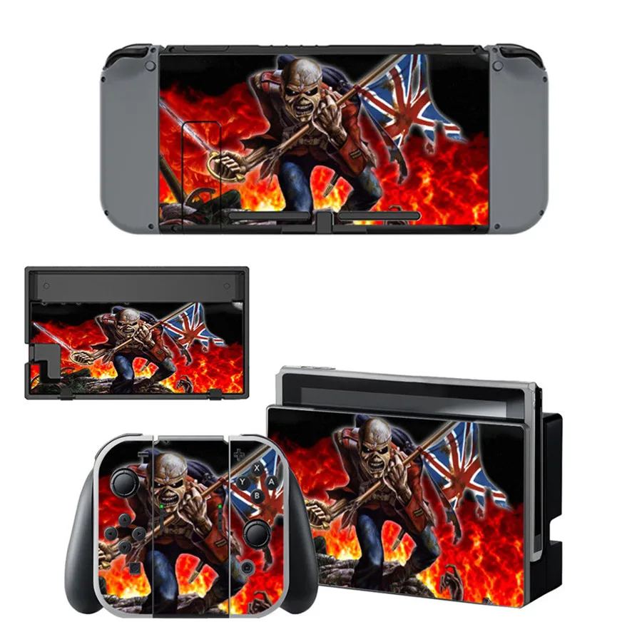 Стильная виниловая наклейка в виде черепа для консоли Nintendo Switch NS NX и игровых