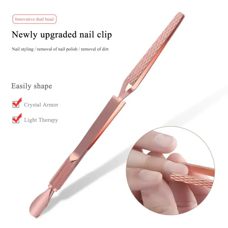 Профессиональный пинцет двойного назначения для формирования ногтей мертвая