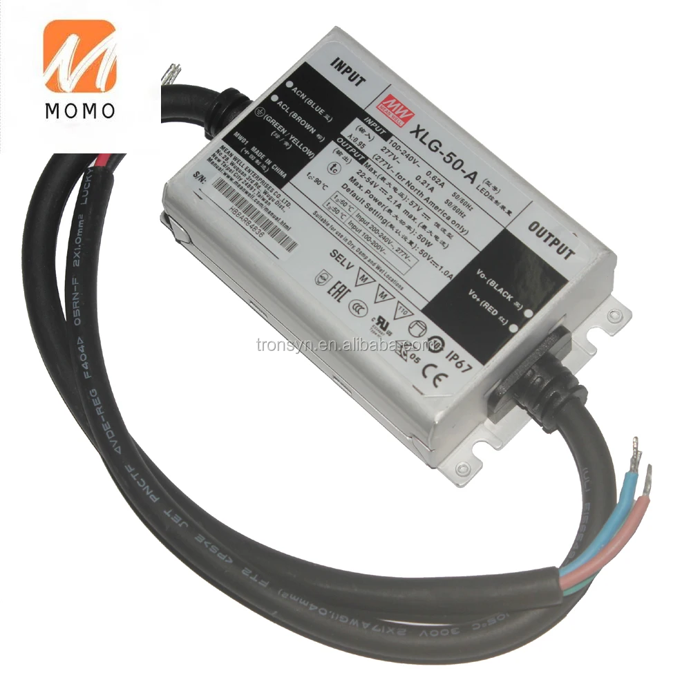 

Meanwell XLG-50-A 50W Constant Power Mode Adjustable LED Driver AC DC Converter 48V to 12V