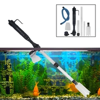 powerful suction aquarium electric syphon operated fish tank sand washer vacuum gravel water changer siphon filter cleaner