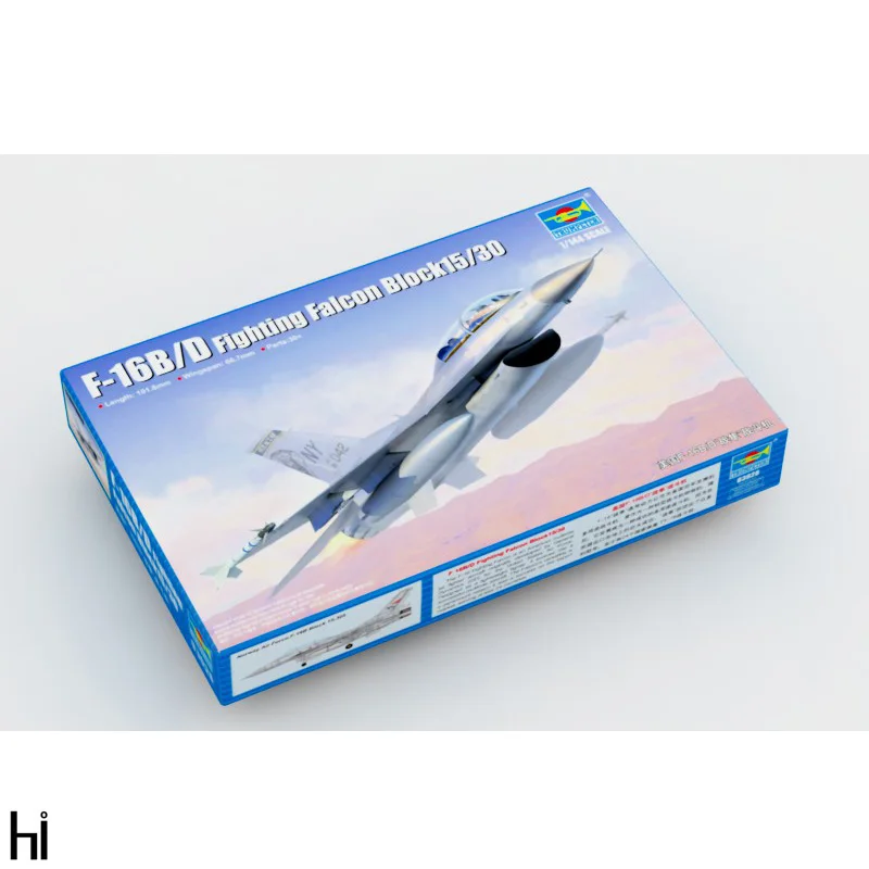 

Trumpeter 1/144 03920 US F-16B/D Fighting Falcon Block15/30 Fighter Aircraft Military Plane Assembly Plastic Model Building Kit