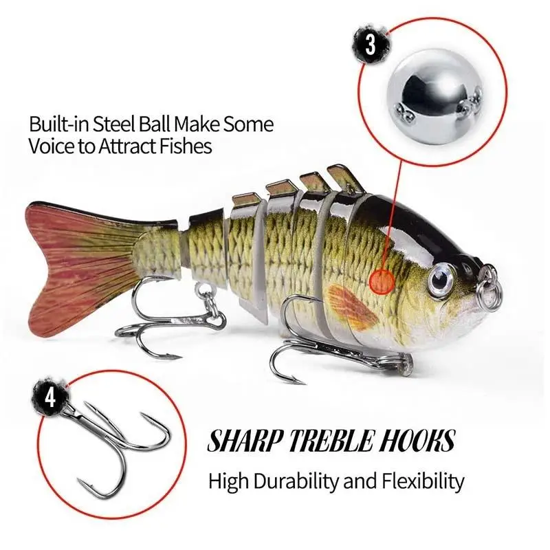 

New Arrivals ABS Material Fishing Lure Set Baits Kit Sinking Wobbler Crankbaits For Bass Fishing Tackle Hot Sale