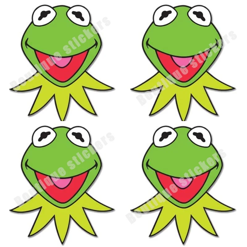 

4X KERMIT Muppets Джим Хенсон винил Автомобильная наклейка стикер мультфильм аниме стикер искусственная Водонепроницаемая наклейка автомобиль го...