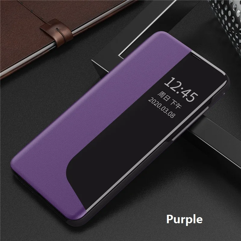 smart window case for huawei p40 pro p20 p30 pro phone case flip leather cover for huawei mate 20 pro case p30pro p40pro case free global shipping