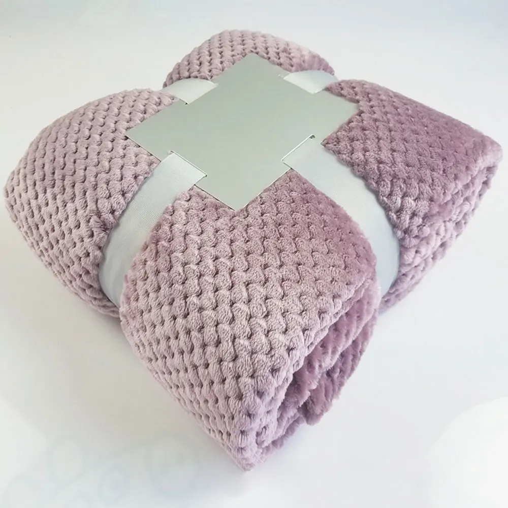 light violet 3D пушистые супер мягкое Детское покрывало розовый синий уютное детское одеяло Весенняя одежа для малышей, комплекты постельные принадлежности одеяло из флиса кораллового цвета с мехом детская Одеяло - Цвет: light violet