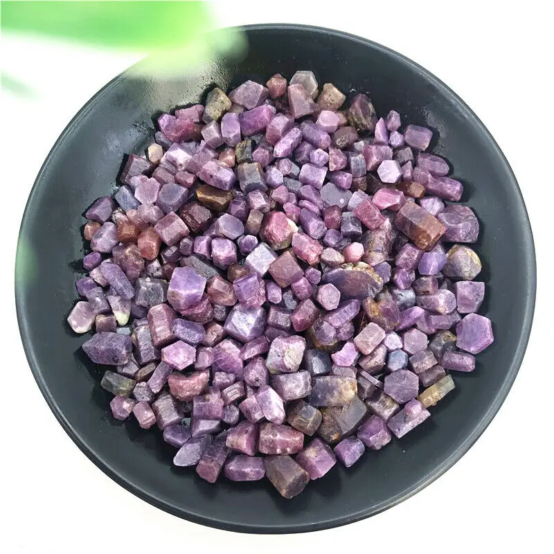 

50g 5-10mm Natural Red Corundum Sapphire Ruby Raw Gemstone Crystal Minerals Specimen Natural Stones and Minerals