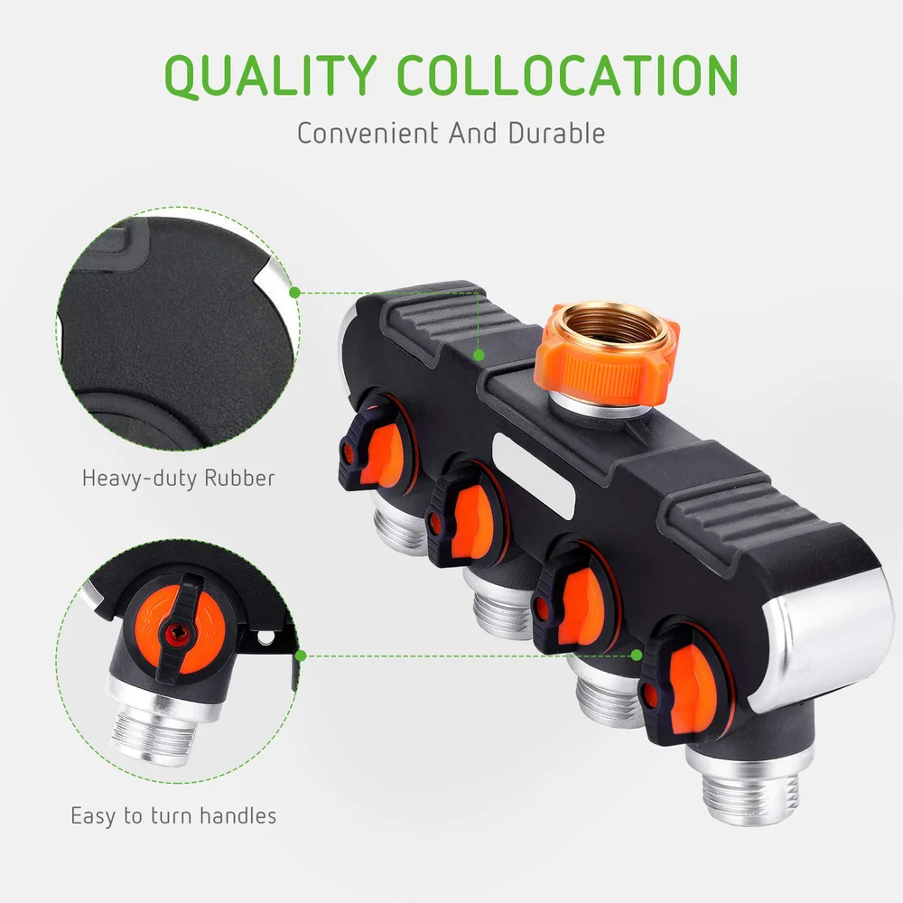 4 сторонний адаптер для водяного шланга Модернизированный соединитель
