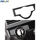 Автомобильные аксессуары украшение интерьера наклейки из углеродного волокна для Mercedes Benz W204 C CLASS 2007-2010 рамка переключателя фар