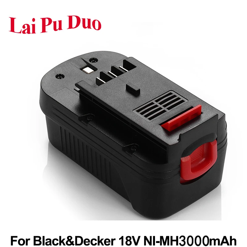 Сменный аккумулятор для электроинструмента 18 в 3000 мАч Ni MH Black & Decker: A18 HPB18 FS180BX FS18BX