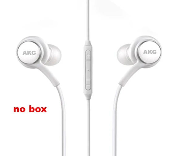 white no box S8 IG955 Earphones 3.5mm In-ear Wired Mic Volume Control Headset for huawei xiaomi Samsung Galaxy S10 S9 S3 S7 S6 S5 Smartphone - Цвет: white no box