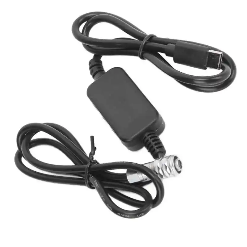 Camcorder Power Cable USB PD To BMPCC Cable 3.67ft Length for Blackmagic 4K/6K Movie Camera