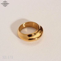 lesiem hot sale 18kgp gold filled womens rings for women geometric ins jewelry on the neck girlfriend birthdays gift