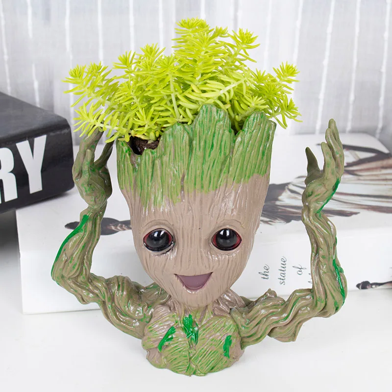 Миниатюрный цветочный горшок Малыш Грут модель для украшения дома подставка