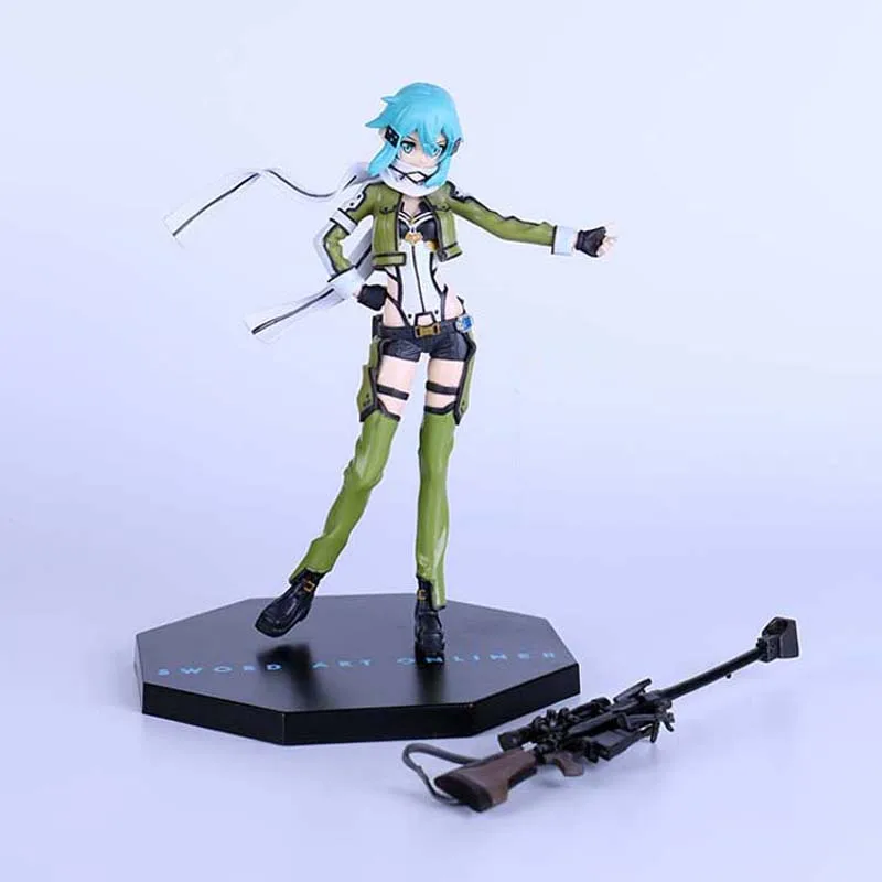 Аниме САО ГГО фантомная пуля Синон экшн-фигурка меч арт онлайн Асуна фигурка ПВХ