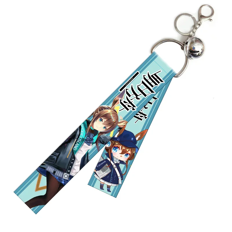 

Demon Slayer: Kimetsu No Yaiba Key Chain Cartoon Ribbon Keychains Popular Anime Key Ring Most Popular Korean Backpack Accessory