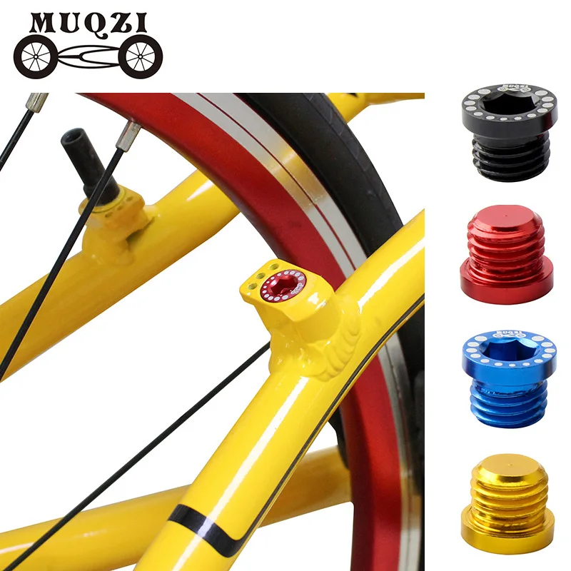 

MUQZI 4pcs Bicycle Aluminum Screw Bolt For V Brake Hole V Brake Boss Cantilever Brakes Post Mount Screws M10*1.25 bike