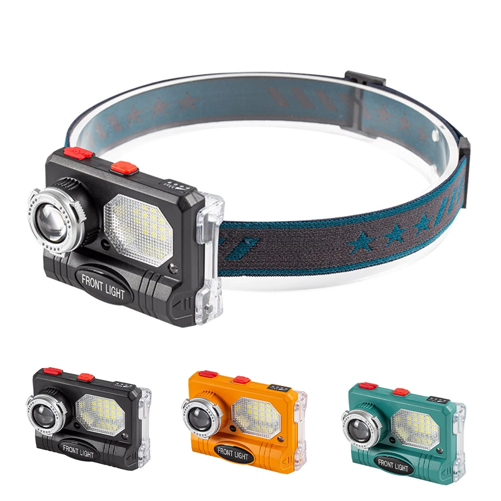 

New Portable Headlamp USB Rechargeable Motion Sensor Powerful Headlight Waterproof Headlight For Camping Cycling Fishing