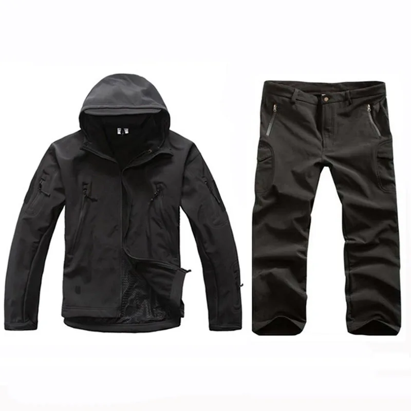 Камуфляжная охотничья одежда уличная спортивная софтшелл TAD Sharkskin комплекты