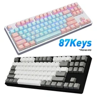 87pcsset keycap color matching light proof pbt mechanical keyboard keycap for cherry keyboard
