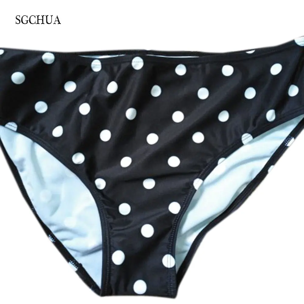 Plus Size Ladies Swimwear With Skrit Two-Piece Tankini Polka Dot Bodysuit Women Vintage Consercative Swimwear  Fat  BathingSuit