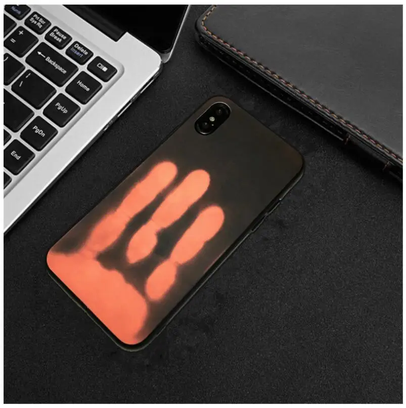 Термочувствительный чехол для iPhone X XR XS Max 9 8 7 6 Plus 5 5S мягкий из ТПУ хит продаж цвет