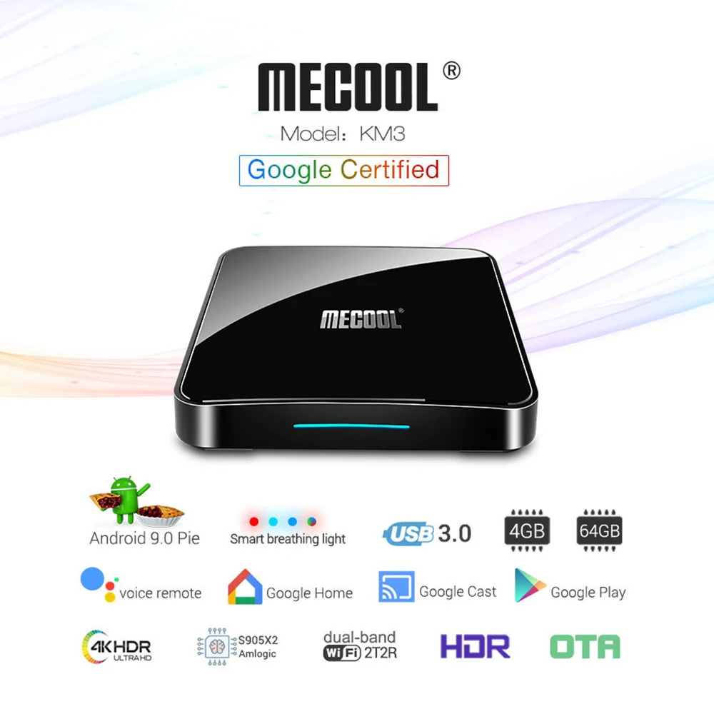 Android 9 0 Smart tv Box WiFi Bluetooth сетевая приставка 4K 5G Dual Wifi BT4.0 KM9 PRO 4G 128G USB 3 0|ТВ-приставки и