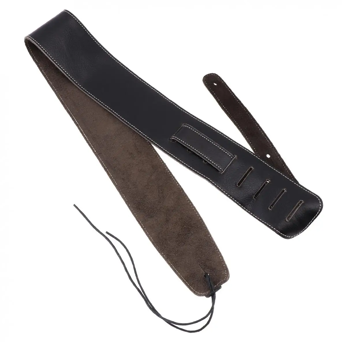 

Adjustable Genuine Leather Suede Cowhide Guitar Strap for Acoustic Electric Guitars Bass