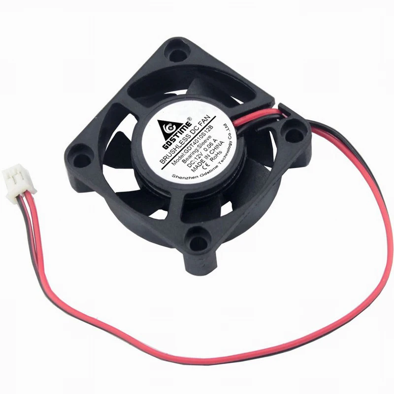 500 штук в партии Gdstime DC 12V 2P 40mm x 10mm 4010 Micro12v Бесщеточный вентилятор охлаждения |