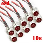 10 шт., светодиодные индикасветодиодный, запасные части для панели управления приборной панелью, предупреждасветильник пы для автомобилей, фургонов, лодок, предупреждающие световые индикаторы