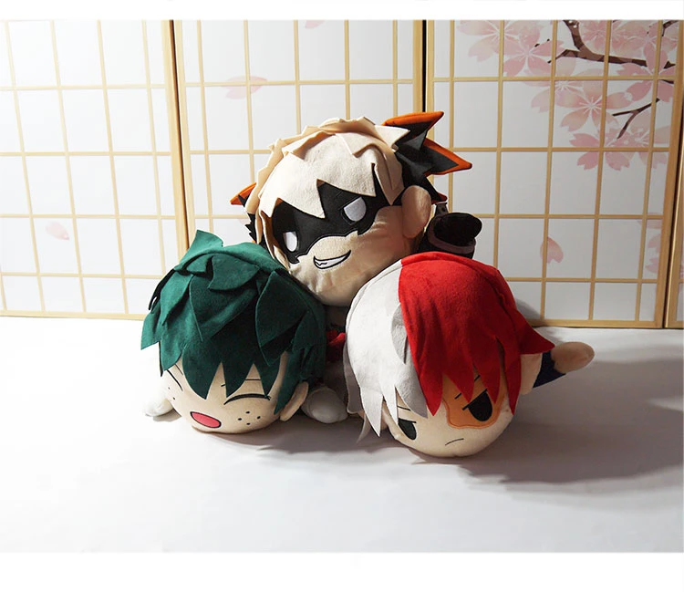 Anime My Hero Academia Boku No Izuku Katsuki Shouto lie Plush figure doll toy Soft Stuffed dolls pillow Gift | Игрушки и хобби