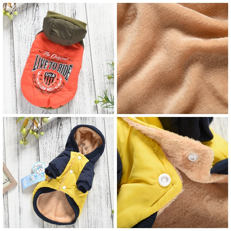 Windrpoof Sporty Large Dog Clohthes Winter Hoodie With Fur Big Pet Golden Reteriver French Bulldog Terrier Costumes Cat Puppy |