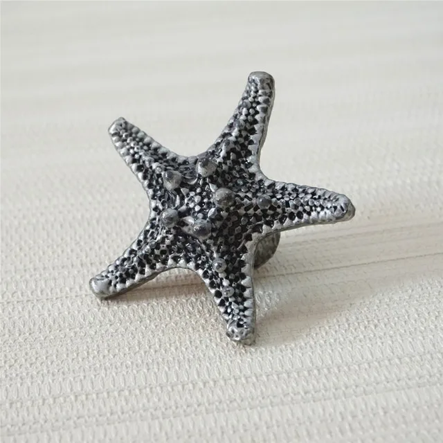 Рыба Морская звезда Ручка комода ручка круглые ручки для ящиков дверь кухонного