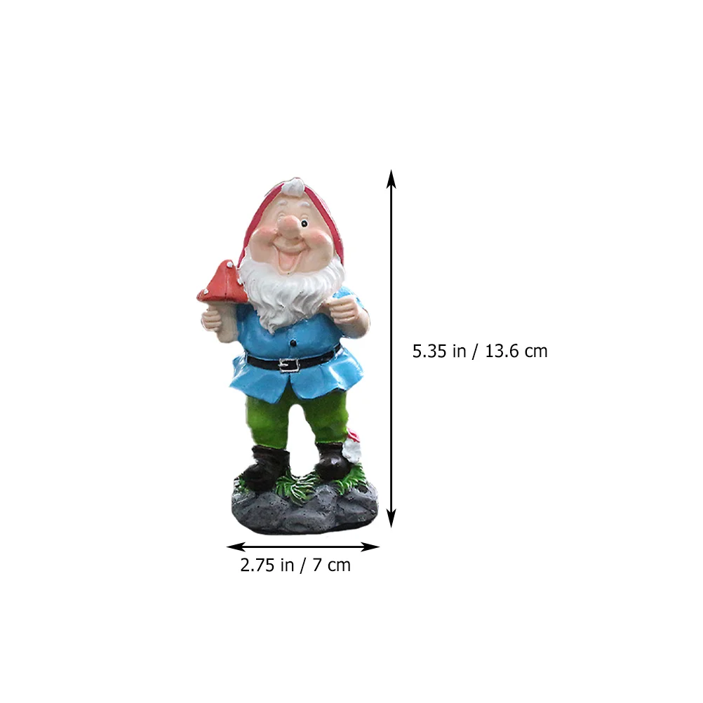 1 Pc Miniature Garden Gnome Elf Statue Mini Ornament | Дом и сад