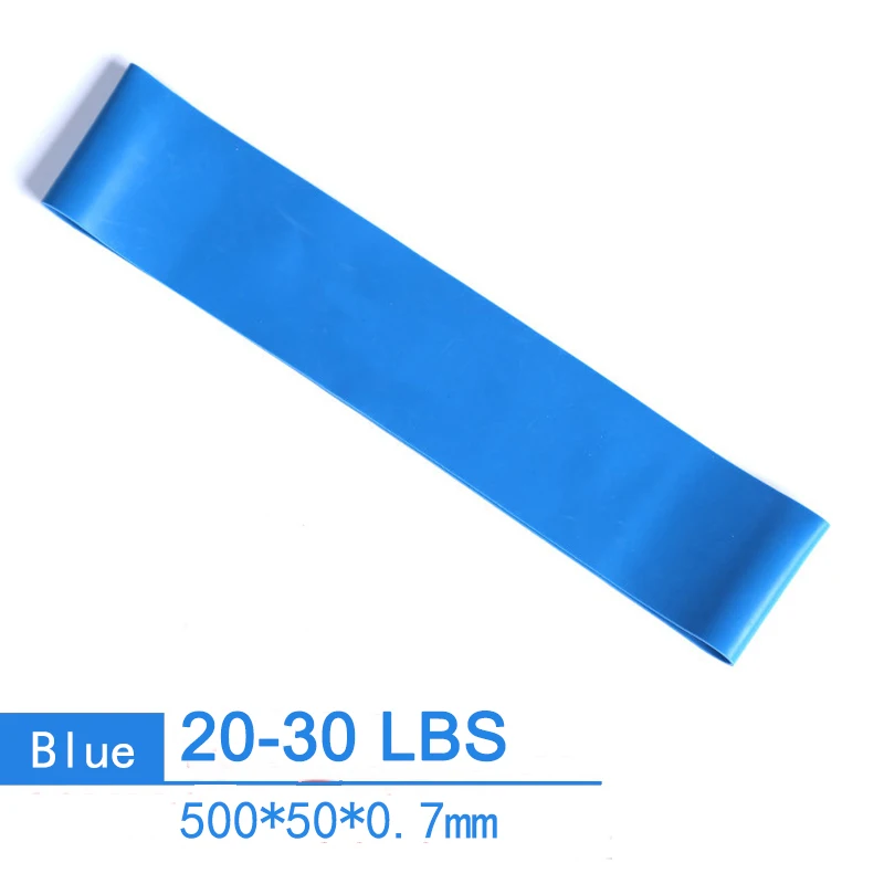 500mm 20-30lb 5-15 фунтов 2080 мм Резиновый тянущийся канат эластичные петли растягивающиеся тренировочные Йога Фитнес Кроссфит пилатес тренажерный зал силовые виды спорта - Цвет: 500mm 20-30lb