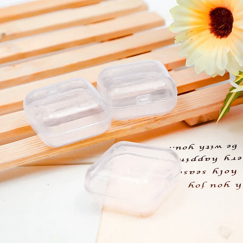 

10/25 шт Мини Прозрачная пластиковая коробка для ювелирных изделий Беруши коробка для хранения лекарств контейнер отдельная коробка для хран...