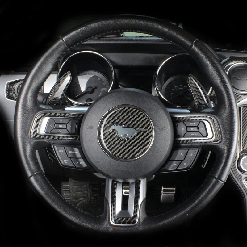 Карбоновое волокно для Ford Mustang внутренний переключатель передач Кондиционер