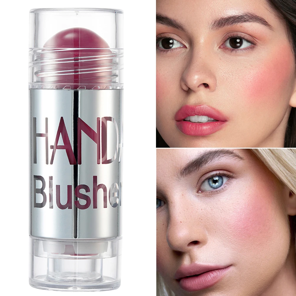 

Moisturizing Rouge Crayon Blush Stick Face Makeup Shimmer Contour Cream Cheek Blusher Cosmetics Brighten Pink Blush Makue Up