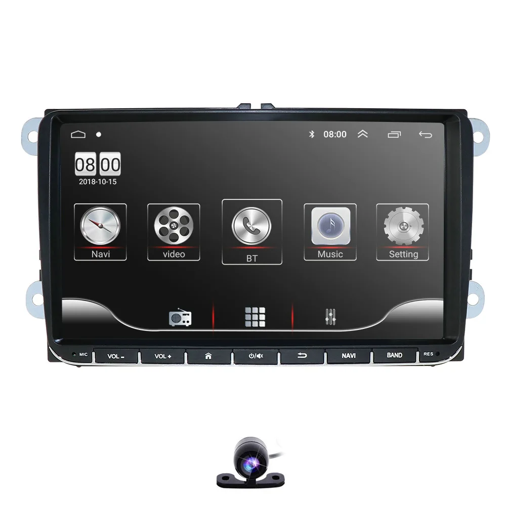 2 din 9 ''Android 9,0 2G ram радио стерео gps Navi для VW Passat B6 CC Polo GOLF 5 6 Touran Jetta Tiguan Magotan Seat BT SWC - Цвет: Camera3
