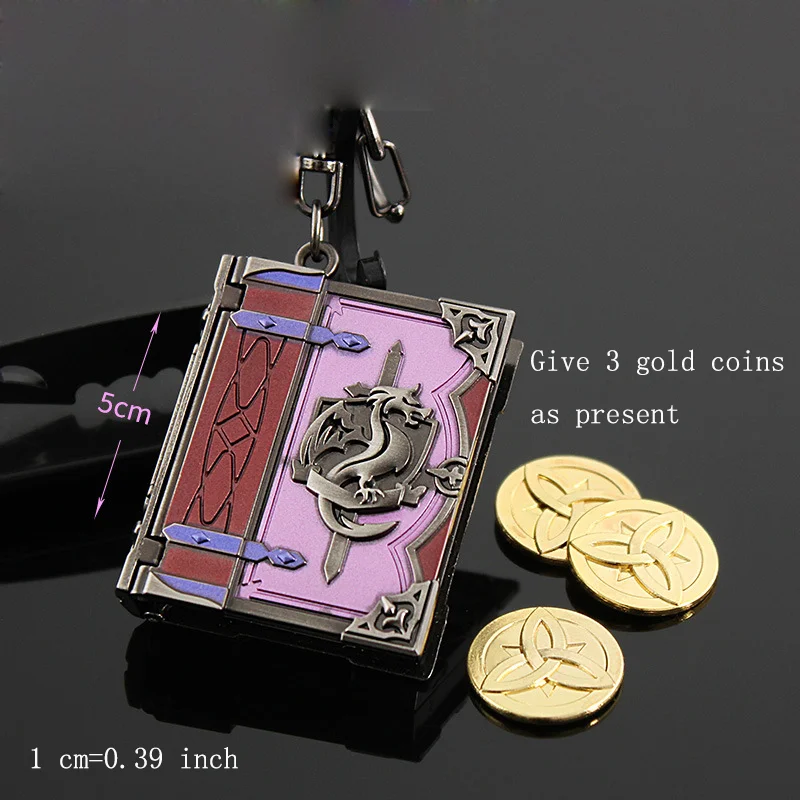 

Game Genshin Impact Rotatable Zinc Double Sided Alloy Metal Plate Pendant Car Keychain Keyring Holder Gift Accessories