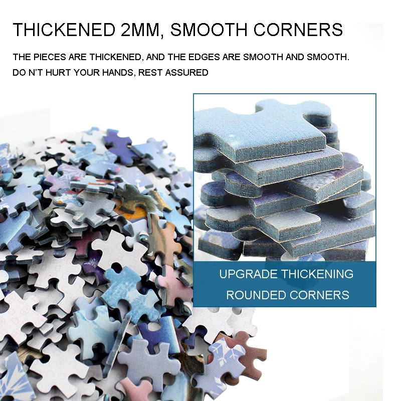 Диснеевские декомпрессионные пазлы из 1000 частей импортные бумажные с голубым