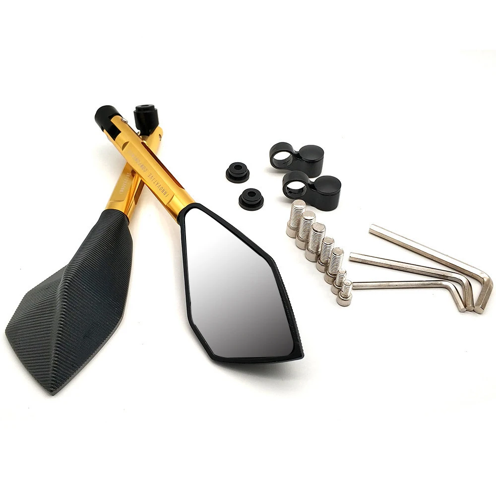 Универсальные мотоциклетные зеркала алюминиевое боковое зеркало заднего вида