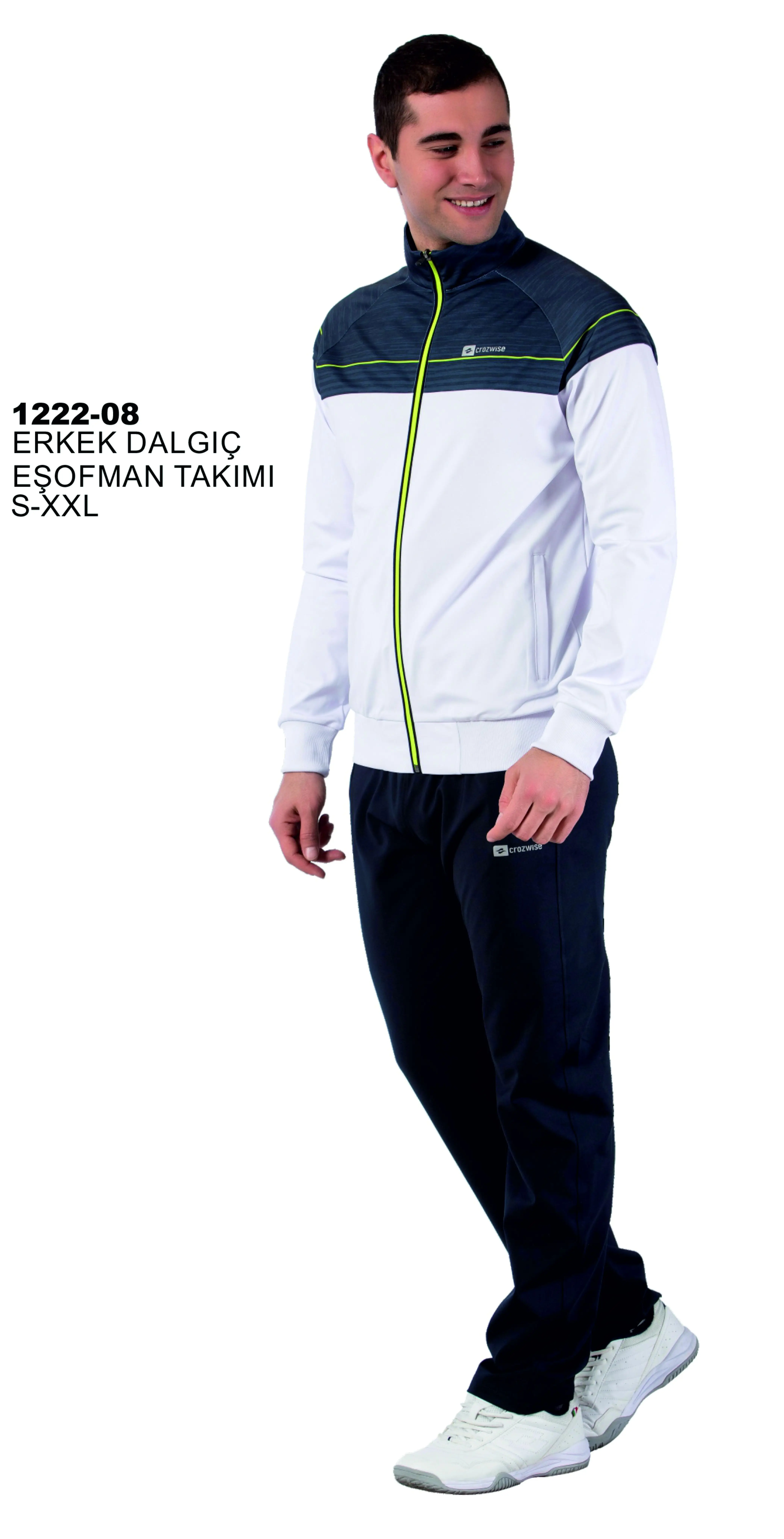 

CROZWSE 1222-8 REGULAR FT MALE SUBMERSIBLE TRACKSUIT SUIT WHTE_NAVY BLUE