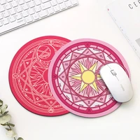 new anime cardcaptor sakura mouse mat cosplay props girl cartoon cute pink magic circle mouse pad placemat fancy gift